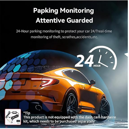 3-inch Dash Camera Recorder, Portable Dash Camera, 170° Ultra-Wide-Angle HD Lens, 1080P HD car Surveillance Camera, Super Night Vision, Video Motion Detection