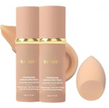 4 in 1 Color Changing Foundation with SPF 50 - Moisturizing Medium-Full Coverage Concealer, Medium Spectrum Foundation Cream, Long-Lasting Lightweight Makeup Liquid, Natural Look Cosmetics