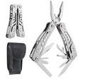 14-In-1 EDC Multitool Pliers, Stainless Steel Multi Pliers, Pocket Knife, Bottle Opener, Screwdriver with Pouch for Survival and Camping