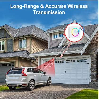 Wireless Motion Sensor Door Chime, Motion Detector Alarm Indoor with 500 FT Range Security Alert Monitor System for Home/Garage Door/Store, USB/Battery Powered