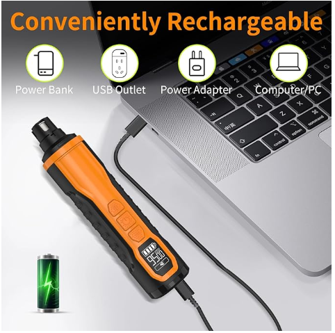 5-Speed Dog Nail Grinder，Super Quiet Rechargeable Electric Dog Nail Trimmer Painless Paws Grooming ，Duty Pet Nail Grinder for Dogs/Cats/Birds/Large Medium Small Animals